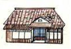 トタン葺屋根の住居 トタン葺屋根の住居